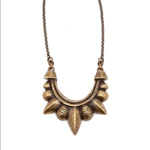 Pamela Love Small brass tribal spike necklace